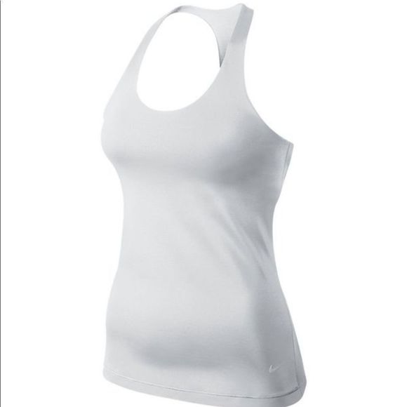 Nike Tops - NWOT Nike Tank Top I-Beam White Women’s Size Large Slim Fit